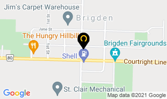 Scotiabank in Brigden map