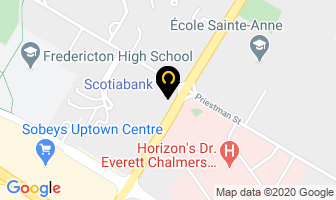 Scotiabank in Fredericton map