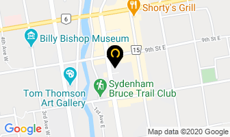 Scotiabank in Owen Sound map