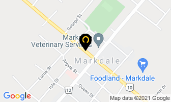 Scotiabank in Markdale map