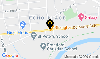 Scott Veterinary Clinic in Brantford map