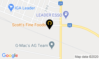 Scott's Fine Foods in Leader map