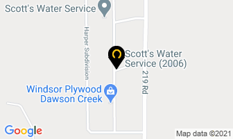Scott's Water Service (2006) Ltd in Dawson Creek map