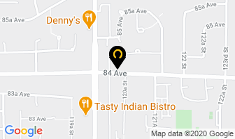 Scottsdale Bowling Lanes in Surrey map