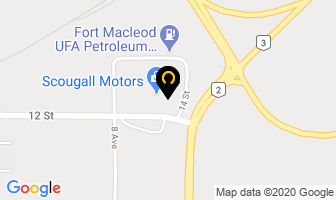 Scougall Motors Ltd in Fort Macleod map