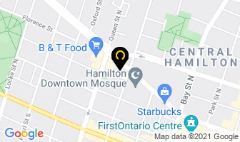 Seagers Press in Hamilton map