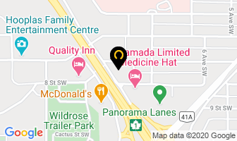 Searra Motel in Medicine Hat map