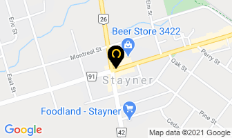 Sears Catalogue Pickup Location in Stayner map