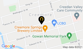 Seasons In Creemore in Creemore map