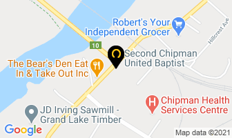 Second Chipman United Baptist in Chipman map