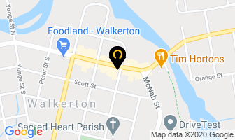 Second Hand Rose Shop in Walkerton map