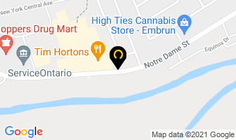 Seguin Plumbing in Embrun map