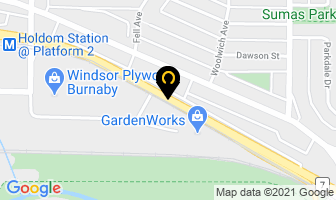 Self Storage Depot in Burnaby map
