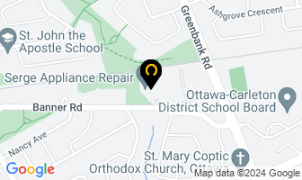 Serge Appliance Repair in Ottawa map