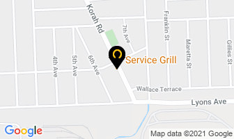 Service Grill in East Angus map