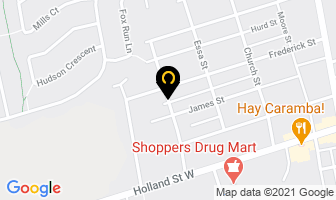 Service Plus Roofing in Bradford West Gwillimbury map