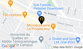 Services Miniers K-7 Corebox in Val-d'Or map