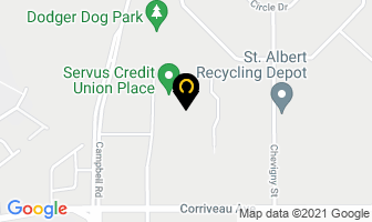 Servus Credit Union Place in St. Albert map