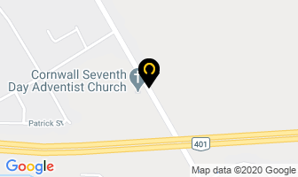 Seventh Day Adventist Church in Cornwall map