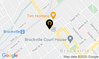 Severson Cleaners in Brockville map