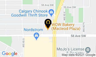 Sewing Place in Calgary map