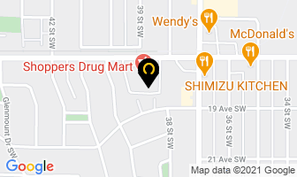 Shaganappi Grocery Store in Calgary map