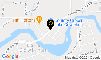 Shaker Mill Restaurant in Lake Cowichan map