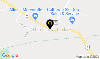 Shallow Lake Service Center in Shallow Lake map