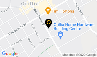 Shamrock Chimney Service in Orillia map