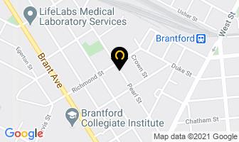 Shaner's Electronics in Brantford map