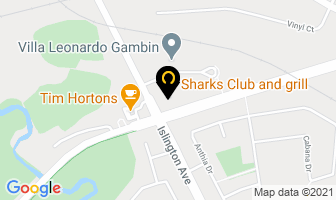 Sharks Sports Pub in Vaughan map