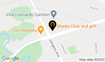 Sharks Sports Pub in Vaughan map