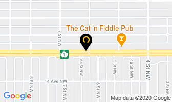 Sharky's Pawn Shop in Calgary map