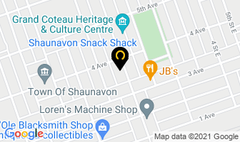 Shaunavon Snack Shack in Shaunavon map
