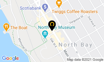 Shaw Brian Dr in North Bay map