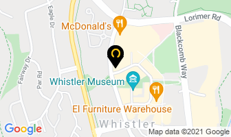 Shaw Communications in Whistler map