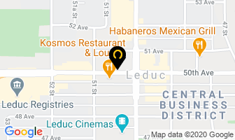 Shaw Insurance Agency in Leduc map