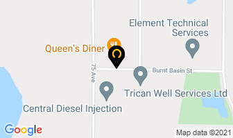 Shaw International Inc in Red Deer map