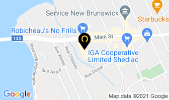 Shediac Home Hardware in Shediac map