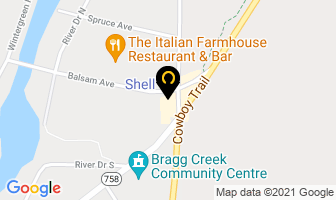 Shell in Bragg Creek map
