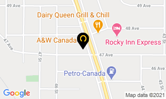 Shell in Rocky Mountain House map