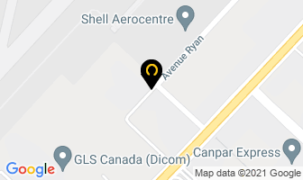 Shell Aero Centre in Dorval map