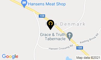 Shell - Hansen's Meat Shop Inc. in New Denmark map