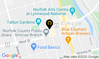 Sheppard Furniture in Simcoe map