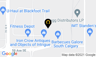 Sheraton Labels Inc in Calgary map