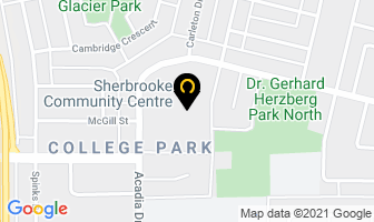 Sherbrooke Community Centre in Saskatoon map
