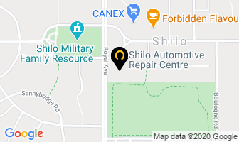 Shilo Automotive Repair Centre in Shilo map