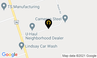 Shir Lee's in Lindsay map