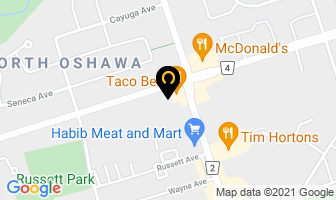 Shoeless Joe`s Restaurant in Oshawa map