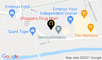 Shoppers Drug Mart in Embrun map